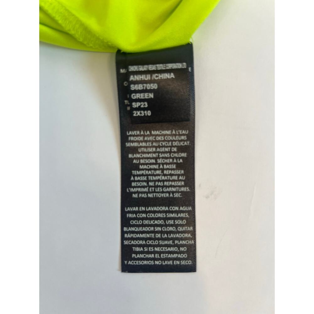 SPYDER UNISEX SURF SWIM LONG SLEEVE CREW NECK ATHLETIC SHIRT LIME GREEN SIZE L - Picture 5 of 9